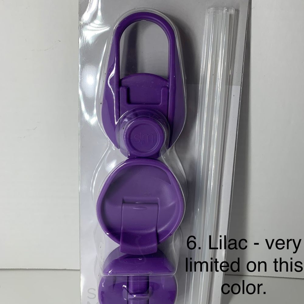 Simply Modern summit water Bottle Lids 3 Pack with handles. The color is LILAC.